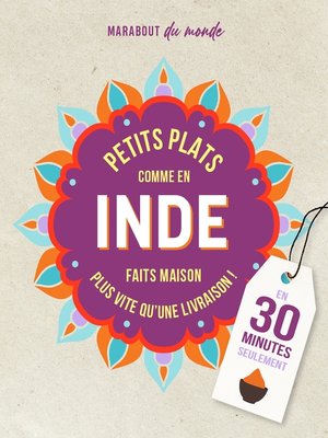 cover image of Petits plats comme en Inde